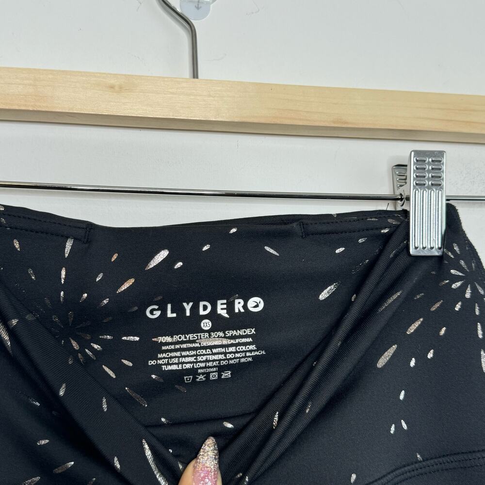 GLYDER | Black Firework Leggings | XXS - Picture 5 of 5